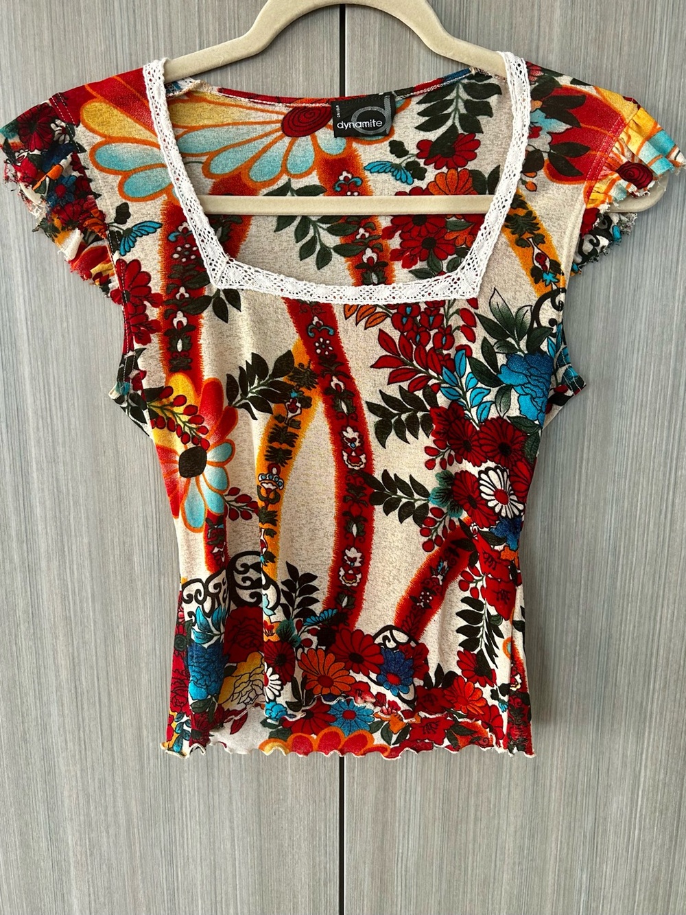 *RARE* Vintage Dynamite Floral Top